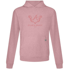 Pink Atlanta Braves Levelwear Bridal Rose Relay Pullover Hoodie