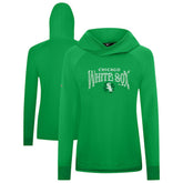 Green Chicago White Sox Levelwear Women's St. Patrick's Day Slender Raglan Hoodie