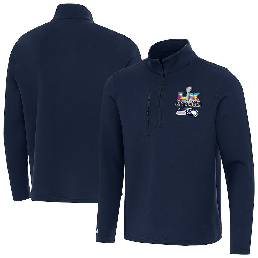 Antigua Super Bowl LX s Insider Quarter-Zip Pullover - Seattle Seahawks Pullover