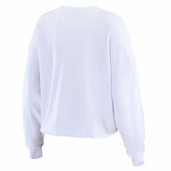 WEAR by Erin Andrews Women's Super Bowl LX s Cropped Long Sleeve T-Shirt - Seattle Seahawks T-shirts