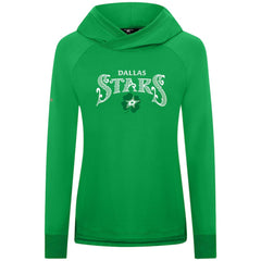 NHL Dallas Stars Levelwear Women's St. Patrick's Day Slender Raglan Hoodie