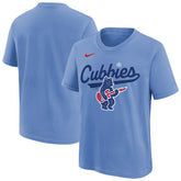 Light Blue Chicago Cubs Nike Youth Electric Bear Alternate T-Shirt