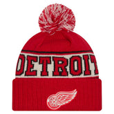 NHL Detroit Red Wings New Era Retro Cuffed Knit Hat with Pom