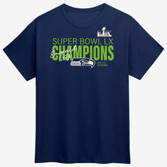 Super Bowl LX Champions Big & Tall Autograph Signing Roster T-Shirt - Seattle Seahawks T-shirts