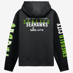 Super Bowl LX Champions Four Piece Hoodie - Seattle Seahawks Hoodies