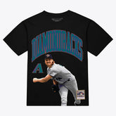 Black Randy Johnson Arizona Diamondbacks Mitchell & Ness Photo Arch Player Graphic T-Shirt