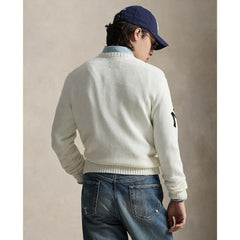 White Yankees Polo Ralph Lauren Bear Sweater
