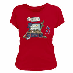 Red Los Angeles Angels Tiny Turnip Women's 2026 Spring Training T-Shirt