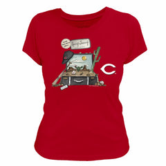 Red Cincinnati Reds Tiny Turnip Women's 2026 Spring Training T-Shirt