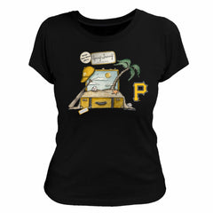 Black Pittsburgh Pirates Tiny Turnip Women's 2026 Spring Training T-Shirt