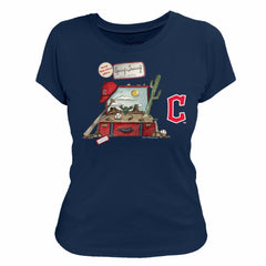 Navy Cleveland Guardians Tiny Turnip Women's 2026 Spring Training T-Shirt
