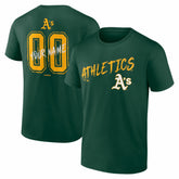 Green Athletics Hustle Personalized Name & Number T-Shirt