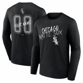 Black Chicago White Sox Hustle Personalized Name & Number Long Sleeve T-Shirt