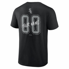 Black Chicago White Sox Hustle Personalized Name & Number T-Shirt