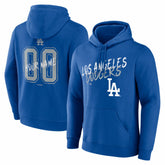 Royal Los Angeles Dodgers Hustle Personalized Name & Number Hoodie