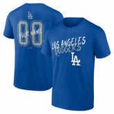 Royal Los Angeles Dodgers Hustle Personalized Name & Number T-Shirt