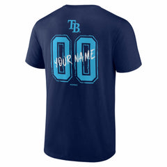 Navy Tampa Bay Rays Hustle Personalized Name & Number T-Shirt