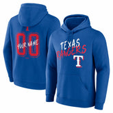 Royal Texas Rangers Hustle Personalized Name & Number Hoodie