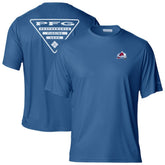 NHL Colorado Avalanche Columbia PFG Terminal Tackle Omni-Shade T-Shirt
