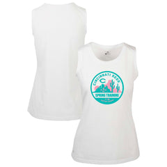 White Cincinnati Reds Levelwear Women's Macy Spring Training Badge Bold Tank Top