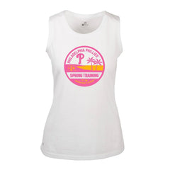 White Philadelphia Phillies Levelwear Women's Macy Spring Training Badge Bold Tank Top