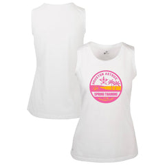 White Houston Astros Levelwear Women's Macy Spring Training Badge Bold Tank Top