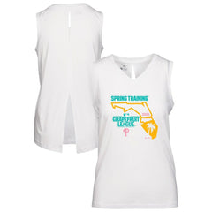 White Philadelphia Phillies Levelwear Women's 2026 Spring Training Paisley Ball Bold Tank