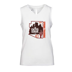 White Cincinnati Reds Levelwear Women's 2026 Spring Training Paisley Ball Bold Tank