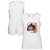 White Los Angeles Angels Levelwear Women's 2026 Spring Training Paisley Ball Bold Tank