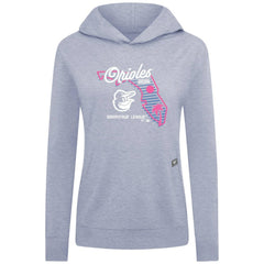 Light Blue Baltimore Orioles Levelwear Women's Relay Spring Training Sunrise Bold Hoodie