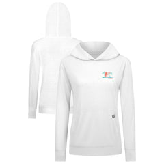White Baltimore Orioles Levelwear Women's Relay Spring Break Panoramic Bold Hoodie