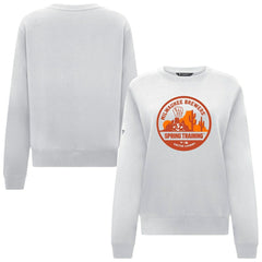White Milwaukee Brewers Levelwear Women's Yvette Spring Training Badge Bold Sweatshirt
