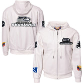 Jeff Hamilton Vegan Leather Full-Zip Hooded Jacket - Seattle Seahawks Jackets