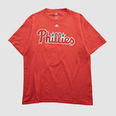 Red Philadelphia Phillies Majestic 2000s T-shirt