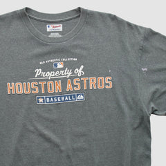 Dark Heather Gray Houston Astros Majestic 2000s T-shirt