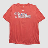 Red Philadelphia Phillies Majestic 2000s T-shirt