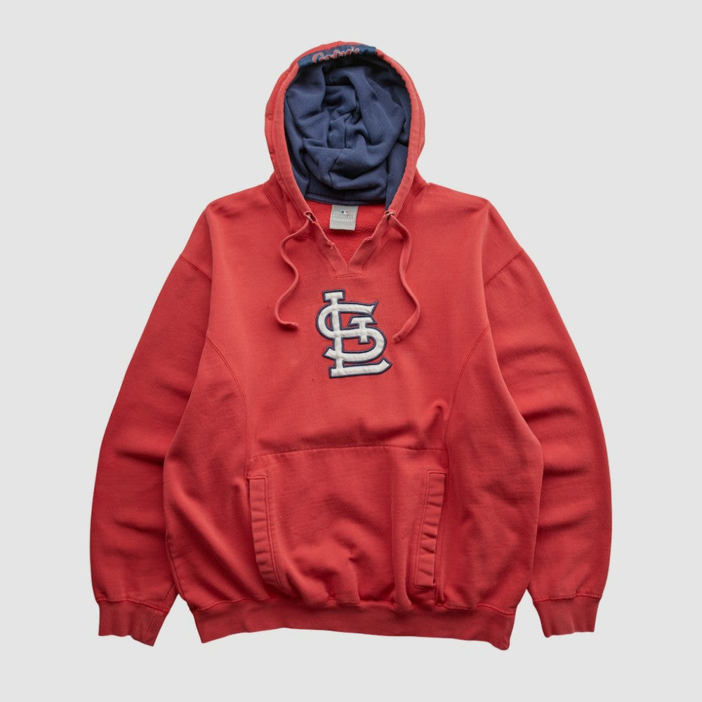 Red St. Louis Cardinals Genuine Merchandise 2000s Hooded Pullover Sweatshirt
