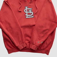 Red St. Louis Cardinals Genuine Merchandise 2000s Hooded Pullover Sweatshirt
