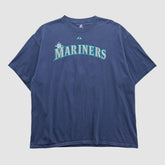 Navy Seattle Mariners Majestic 2000s T-shirt
