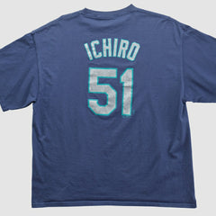 Navy Seattle Mariners Majestic 2000s T-shirt