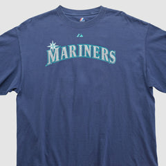 Navy Seattle Mariners Majestic 2000s T-shirt