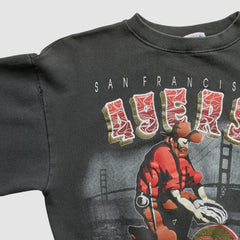 All Out Fan 90s Pullover Sweatshirt - San Francisco 49ers Pullover