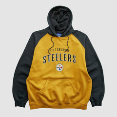 Reebok 2000s Hooded Pullover Sweatshirt - Pittsburgh Steelers Pullover