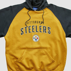Reebok 2000s Hooded Pullover Sweatshirt - Pittsburgh Steelers Pullover