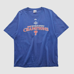 Blue World Series Champions Majestic 2008 T-shirt