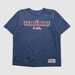 Navy Atlanta Braves Majestic 2000s T-shirt
