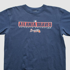 Navy Atlanta Braves Majestic 2000s T-shirt