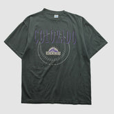 Charcoal Colorado Rockies Salem Sportswear 90s T-shirt