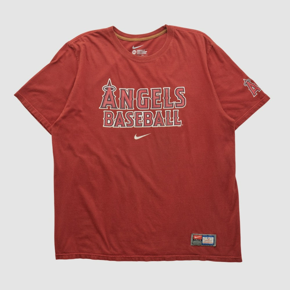 Maroon Los Angeles Angels Nike 2010s T-shirt