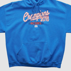 Blue Chicago Cubs MLB Genuine Merchandise 2016 Hooded Pullover Sweatshirt